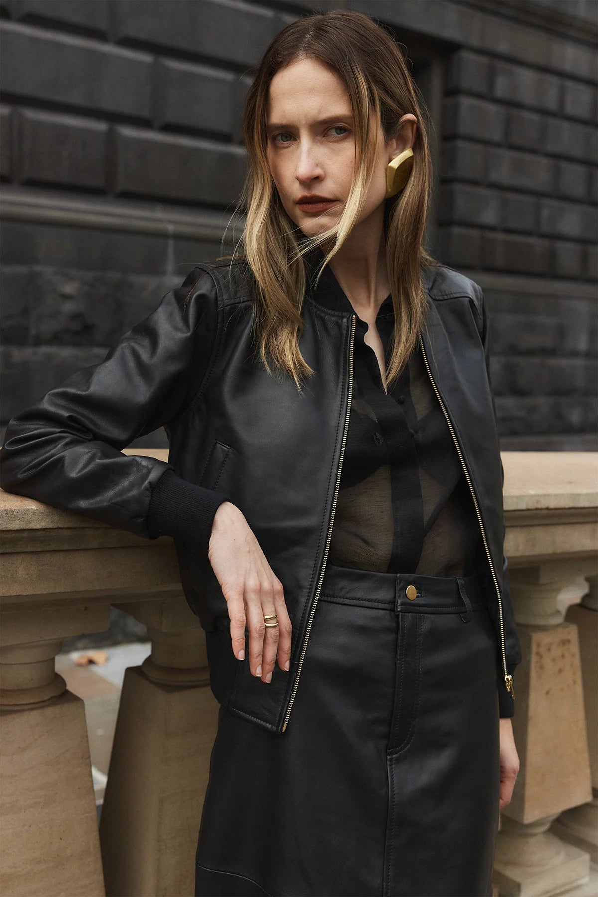 Evita Bomber Jacket - Black - SODA Fashion Haus