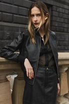 Evita Bomber Jacket - Black - SODA Fashion Haus