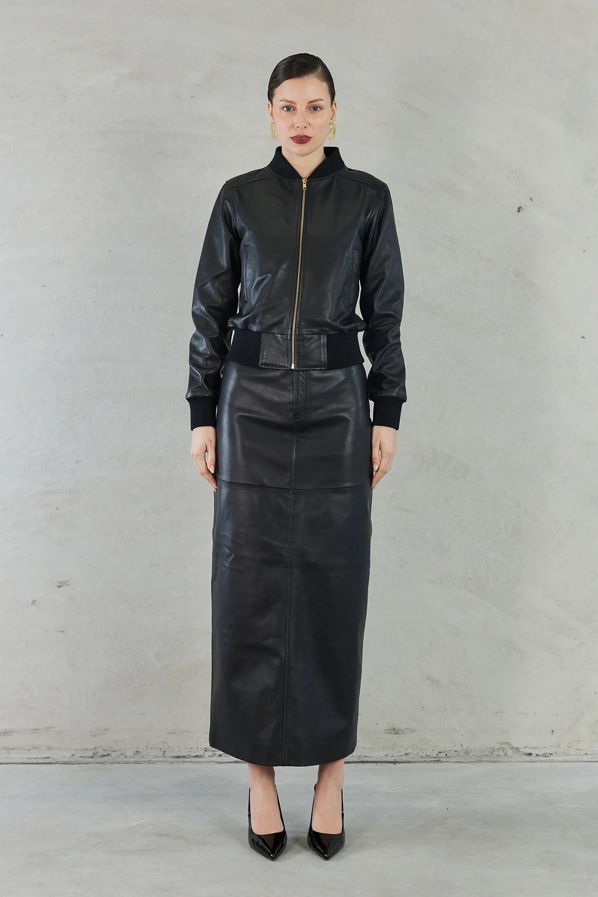 Evita Bomber Jacket - Black - SODA Fashion Haus