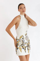 Flourish Halter Dress - SODA Fashion Haus