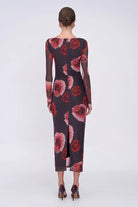 Frida Ruched Front Long Sleeve Maxi Dress - SODA Fashion Haus