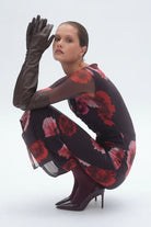 Frida Ruched Front Long Sleeve Maxi Dress - SODA Fashion Haus