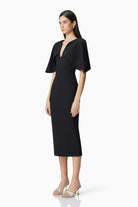 Gia Cape Midi Dress - SODA Fashion Haus