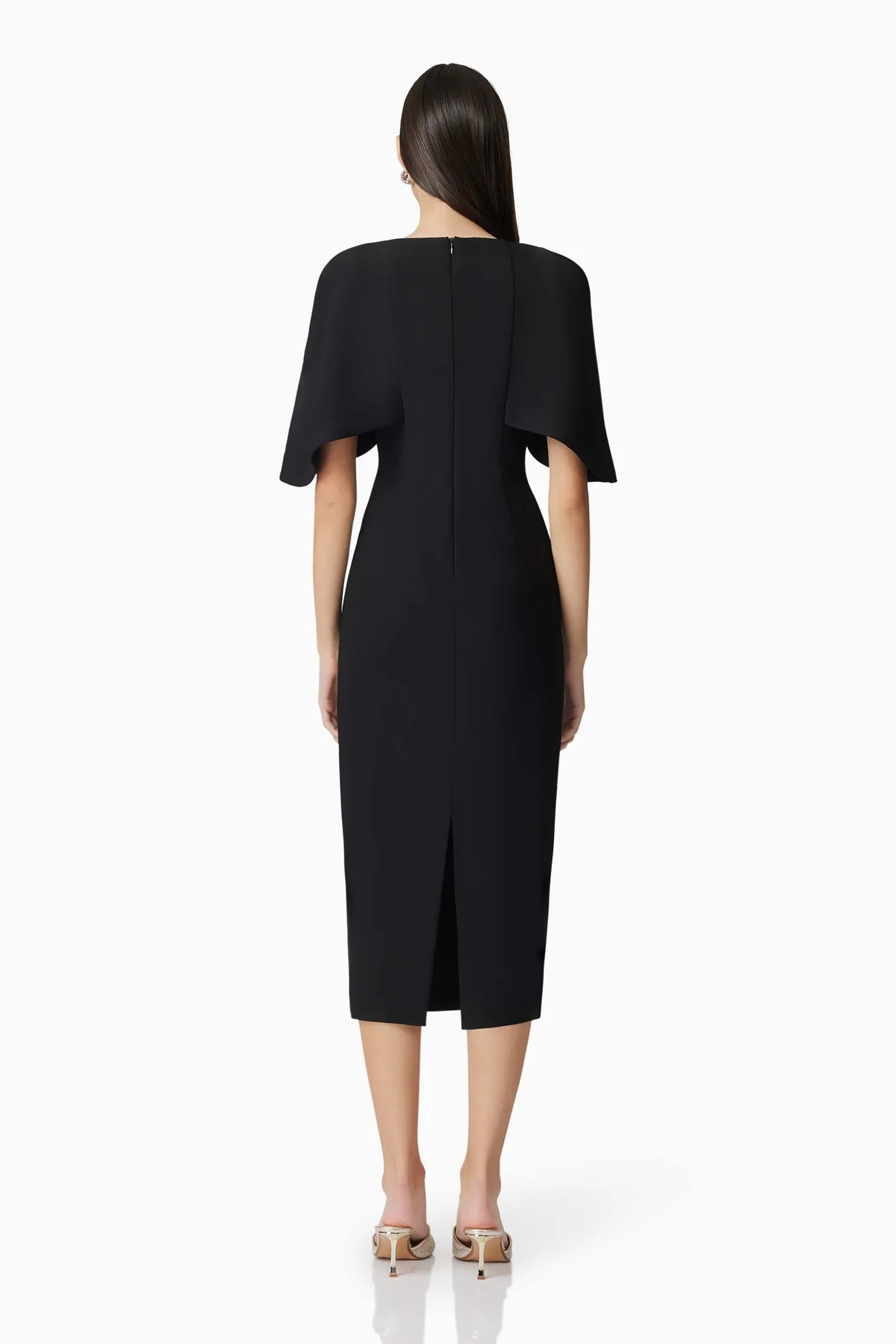 Gia Cape Midi Dress - SODA Fashion Haus