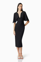 Gia Cape Midi Dress - SODA Fashion Haus