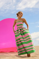 Gigi Strapless Midi - Watermelon by Pasduchas - Australian designer Dress | SODA Fashion Haus