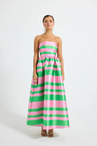 Gigi Strapless Midi - Watermelon by Pasduchas - Australian designer Dress | SODA Fashion Haus