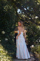 Hazel Dress in Powder Stripe - SODA Fashion Haus