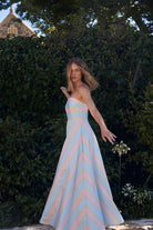 Hazel Dress in Powder Stripe - SODA Fashion Haus
