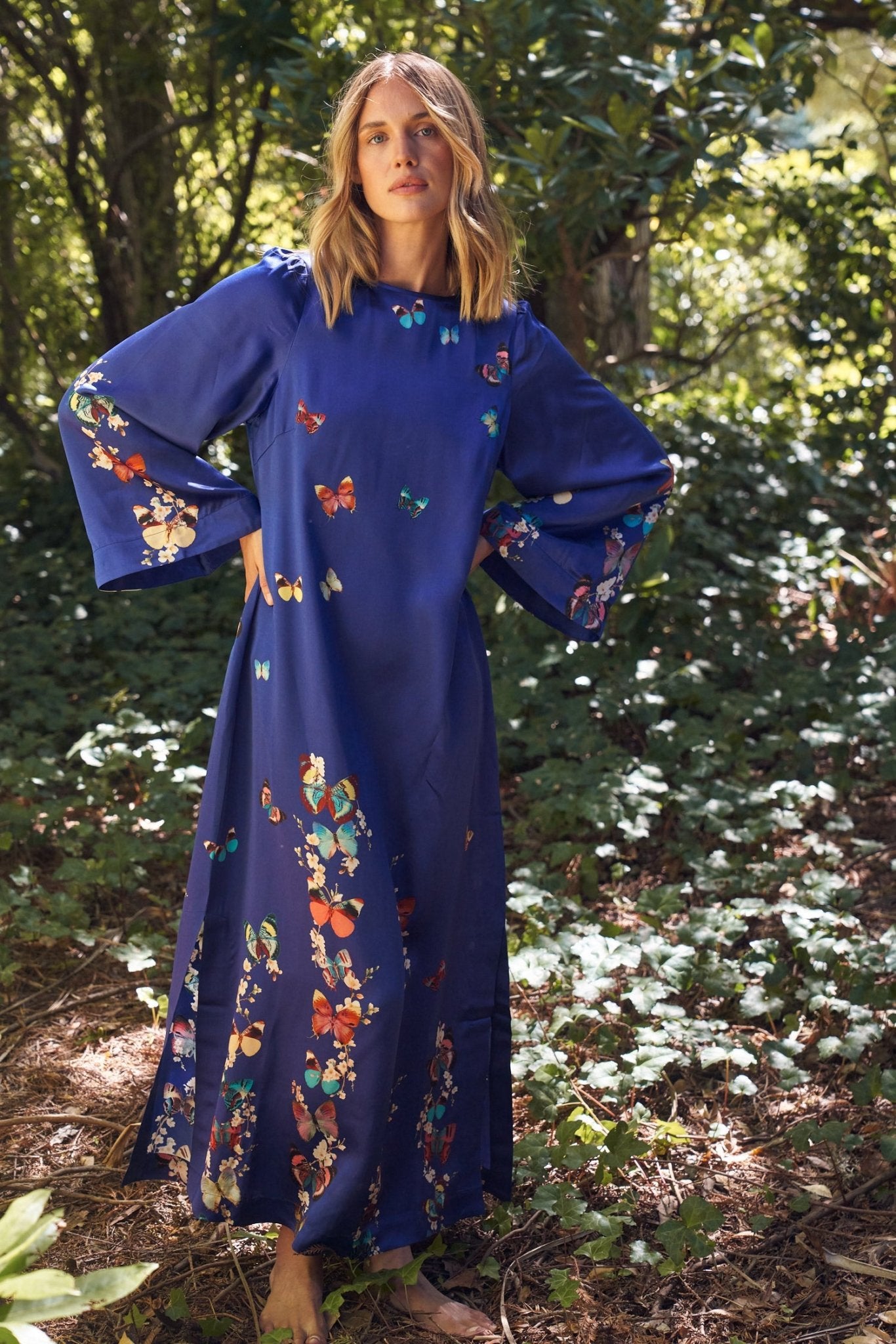 Heidi Dress in Neelam Papillon - SODA Fashion Haus