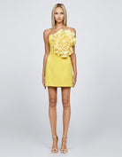 Helmaya One Shoulder Rosette Mini - SODA Fashion Haus