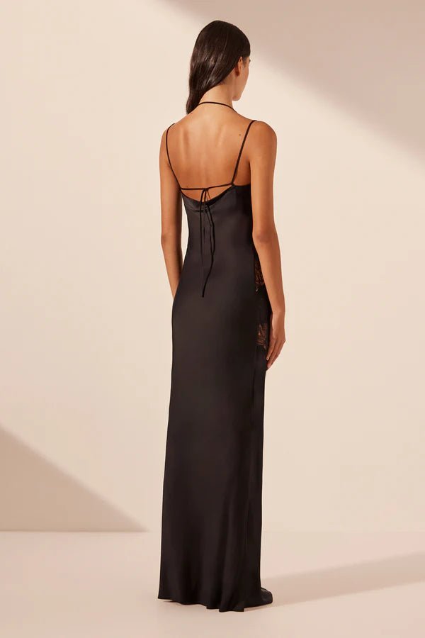 Jamila Lace Panelled Maxi Dress - SODA Fashion Haus