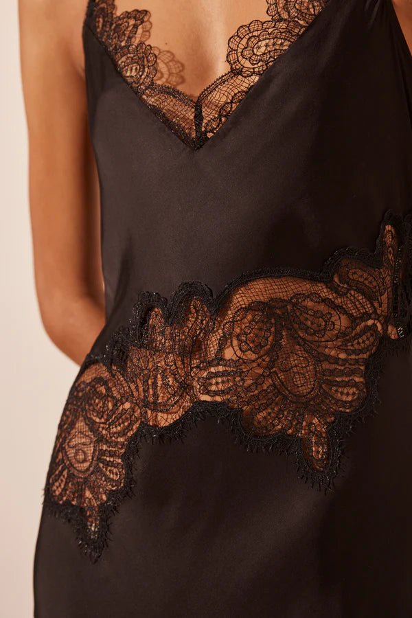 Jamila Lace Panelled Maxi Dress - SODA Fashion Haus