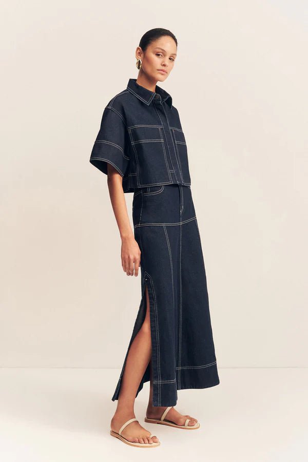 Jaques Cropped Short Sleeve Shirt - SODA Fashion Haus
