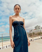 Jaques Strapless Midi Dress - SODA Fashion Haus