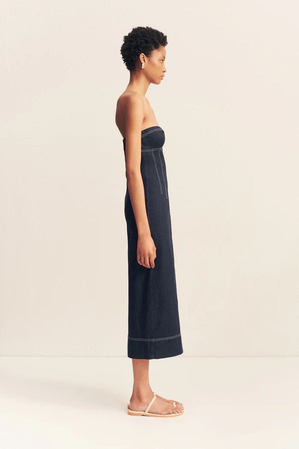 Jaques Strapless Midi Dress - SODA Fashion Haus