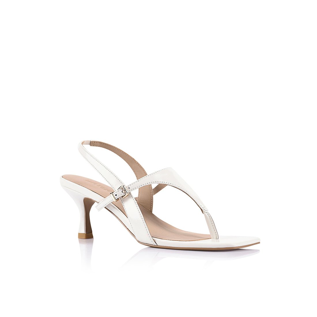 Jemima Sandal White Leather by SODA Fashion Haus - Australian designer | SODA Fashion Haus