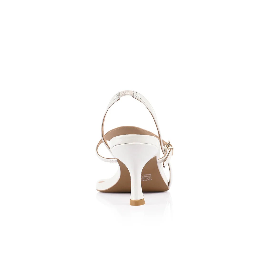 Jemima Sandal White Leather by SODA Fashion Haus - Australian designer | SODA Fashion Haus