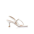 Jemima Sandal White Leather by SODA Fashion Haus - Australian designer | SODA Fashion Haus