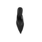Jocelyn Mule Black Mesh & Leather - SODA Fashion Haus