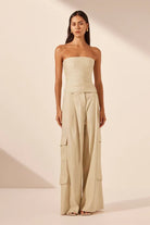 Kasbah Strapless Draped Bodice - SODA Fashion Haus