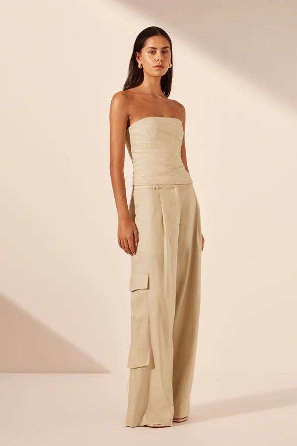 Kasbah Strapless Draped Bodice - SODA Fashion Haus