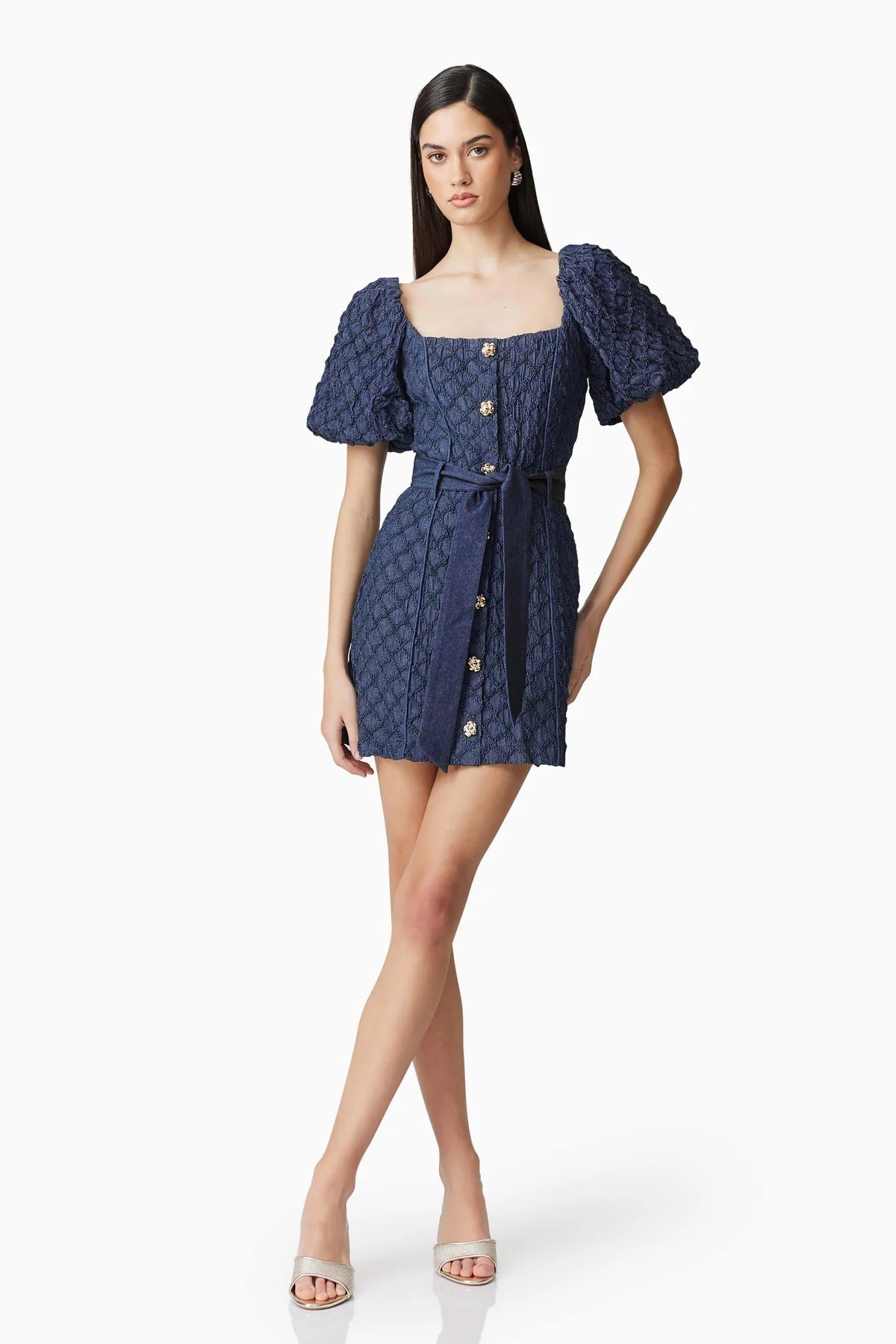 Keeley Puff Sleeve Mini Dress - SODA Fashion Haus