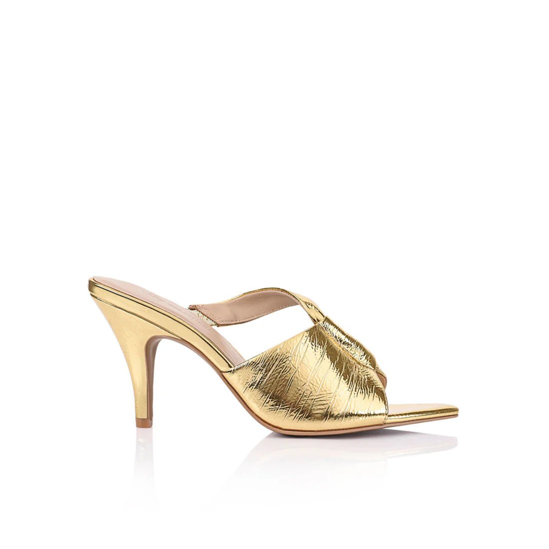 Kelis Sandal - Gold Leather Metallic - SODA Fashion Haus