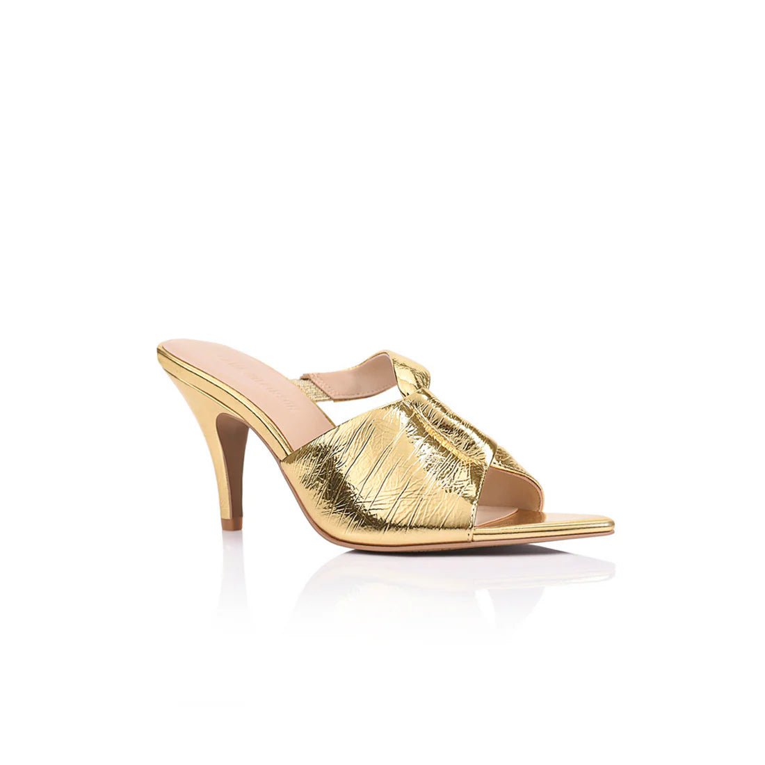 Kelis Sandal - Gold Leather Metallic - SODA Fashion Haus