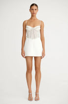 Kimberley Micro Mini Dress - Ivory - SODA Fashion Haus