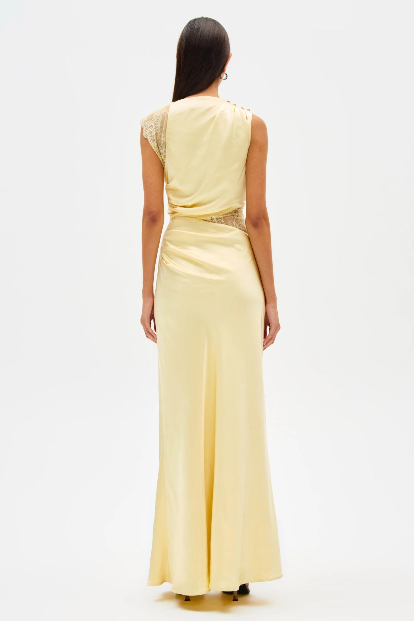 Kimora Satin And Lace Maxi Dress - SODA Fashion Haus