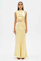 Kimora Satin And Lace Maxi Dress - SODA Fashion Haus