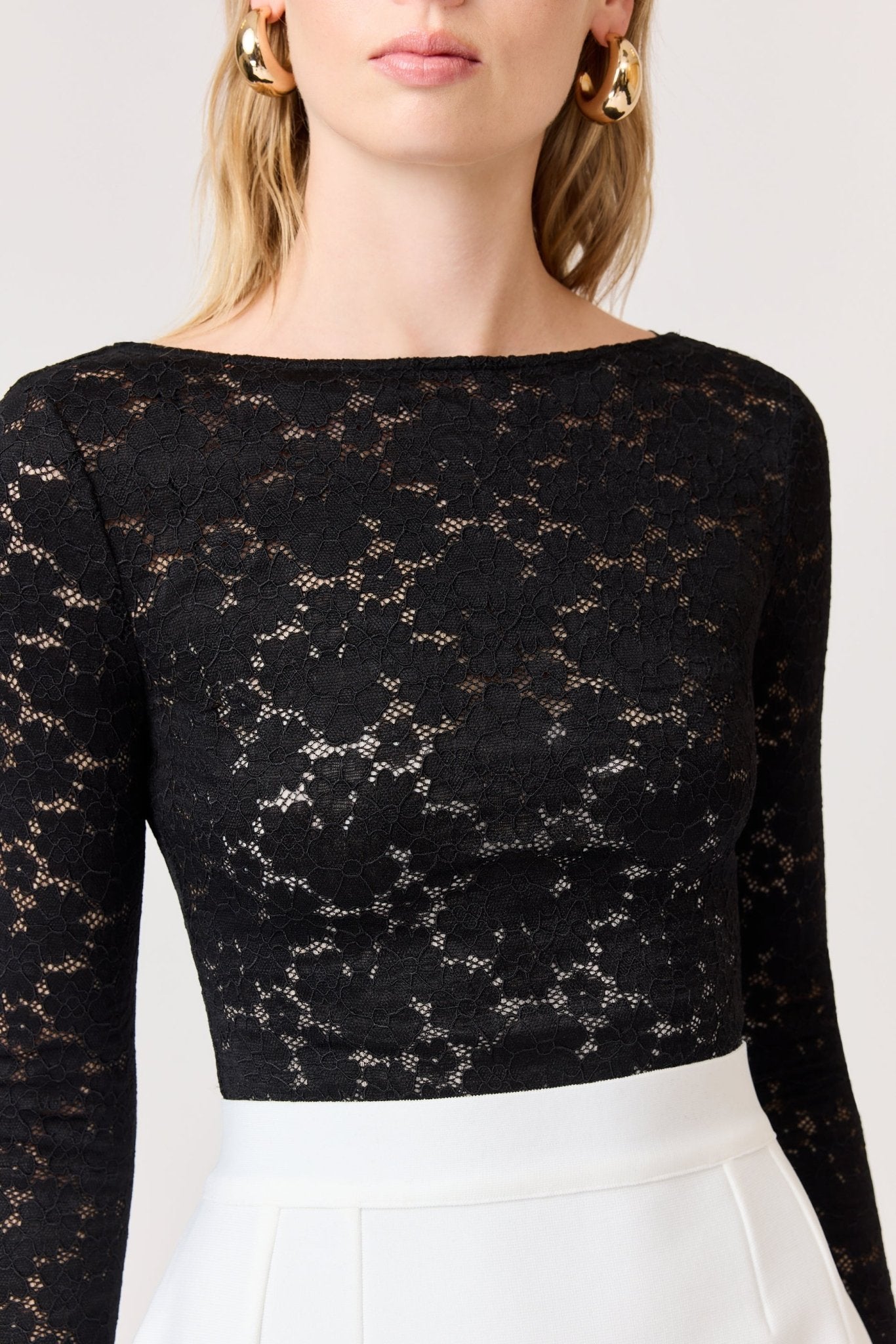 Kira Stretch Lace Top - SODA Fashion Haus