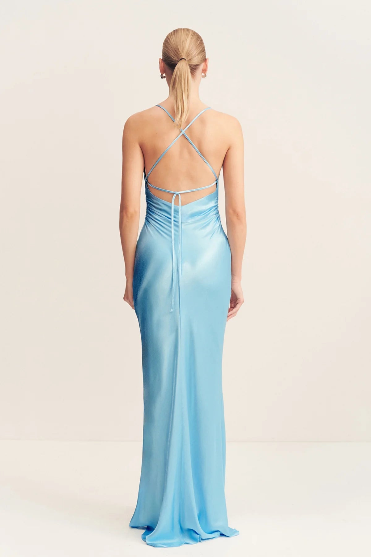 La Lune Lace Back Maxi Dress in Iceberg Blue by Shona Joy - Australian designer Dress | SODA Fashion Haus