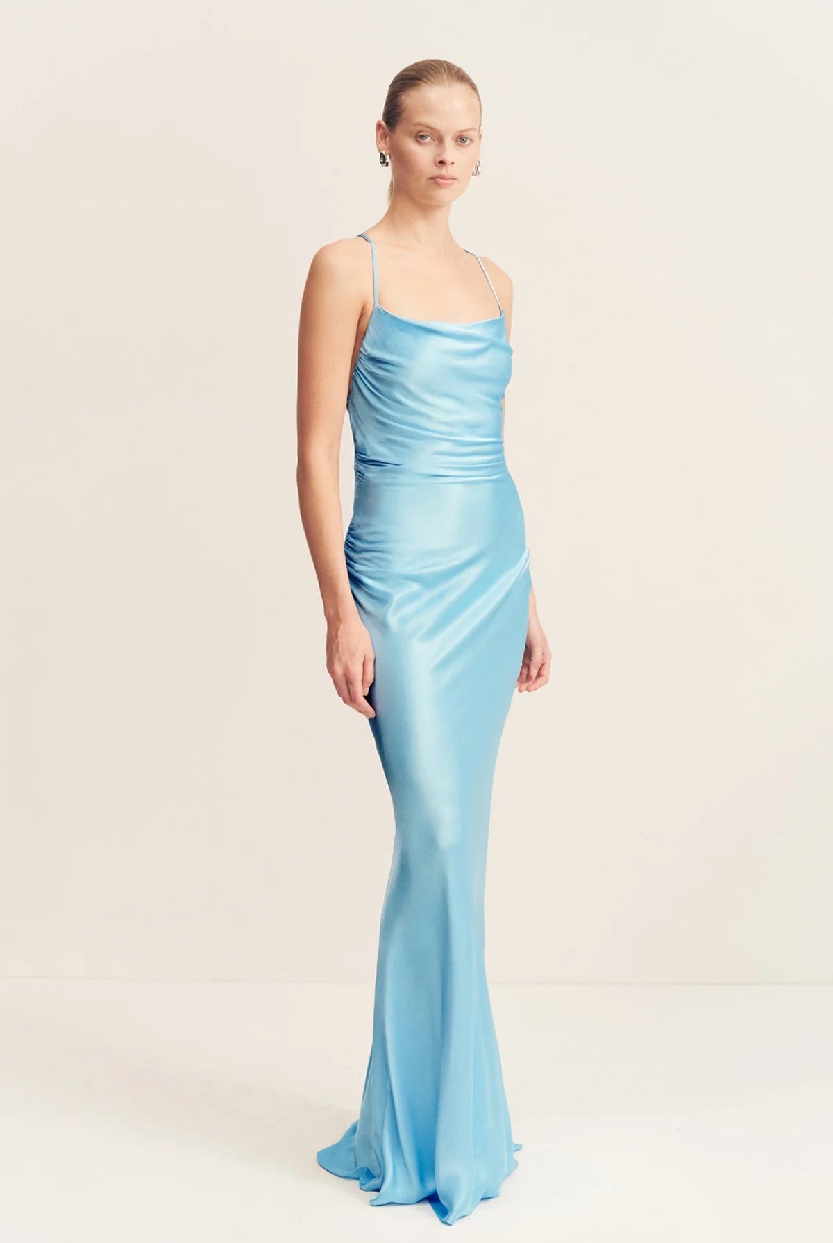 la lune strapless ruched bodice maxi dress lemon $420 shona joy La Lune Strapless Ruched Bodice Maxi dress - Lemon