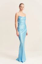 La Lune Lace Back Maxi Dress in Iceberg Blue by Shona Joy - Australian designer Dress | SODA Fashion Haus