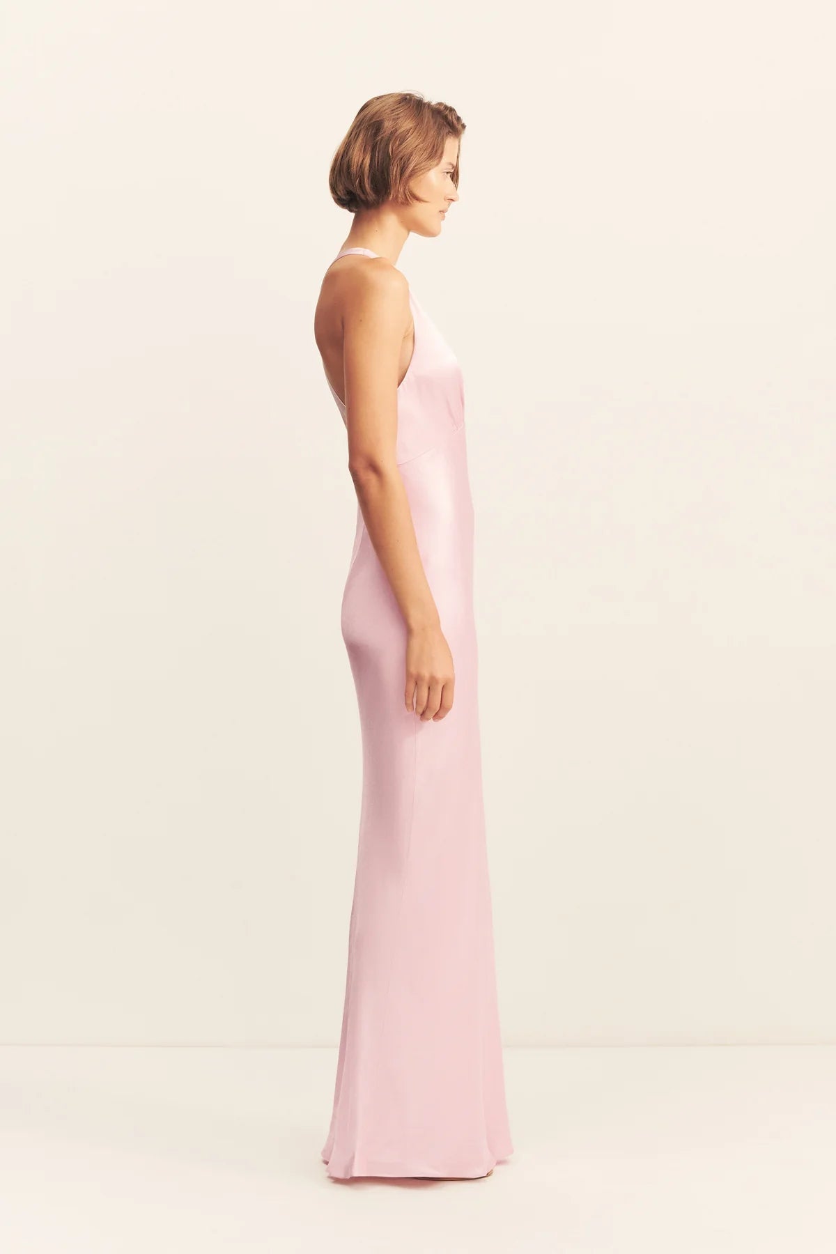 La lune plunged cross back maxi dress - Blossom - SODA Fashion Haus