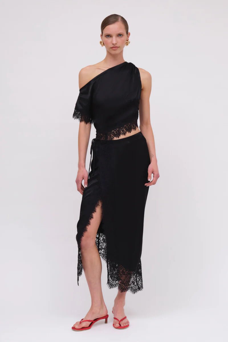 Lee Satin Lace Skirt - SODA Fashion Haus