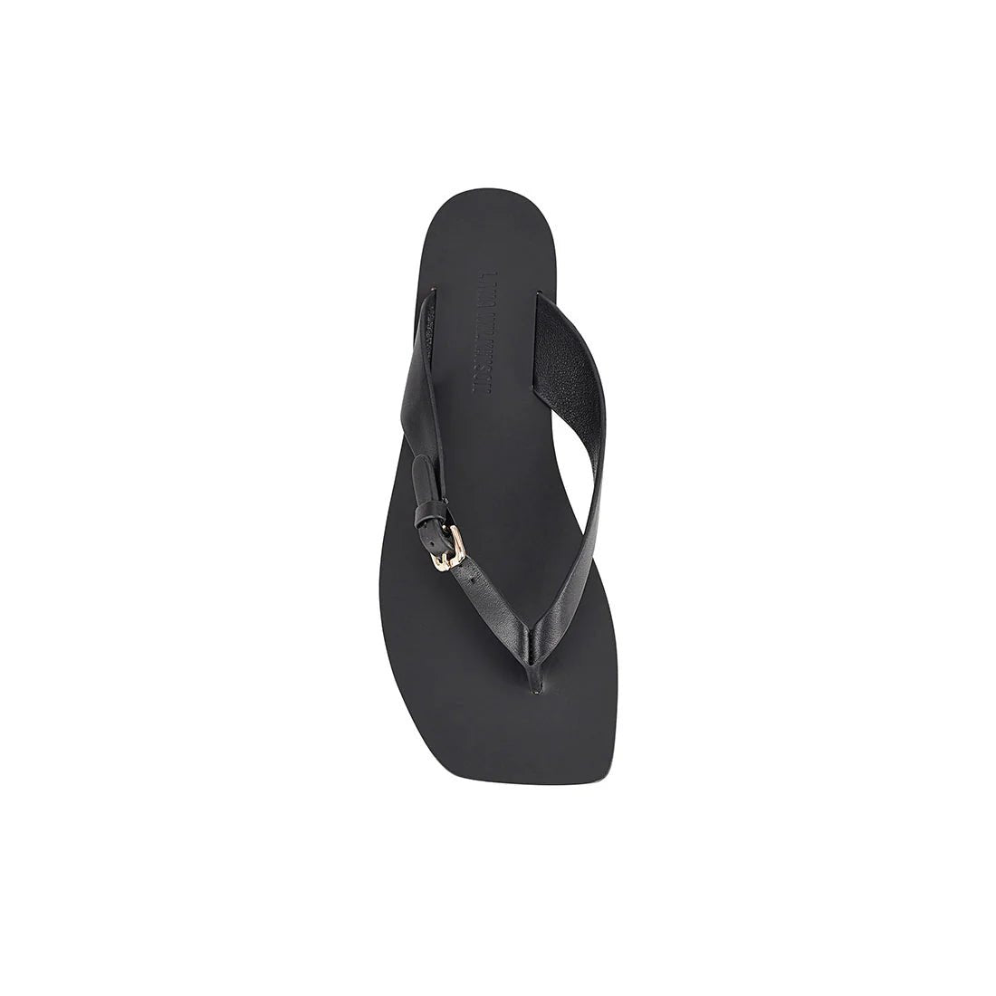 Lesley Flat Black (Leather) - SODA Fashion Haus