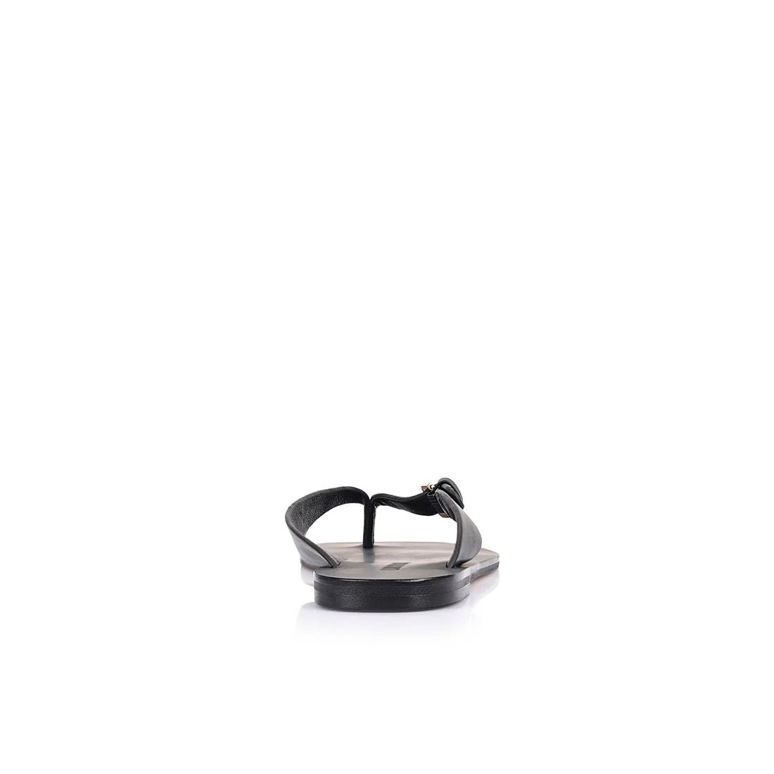 Lesley Flat Black (Leather) - SODA Fashion Haus