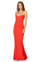 Love Affair Gown (Tangerine) - SODA Fashion Haus