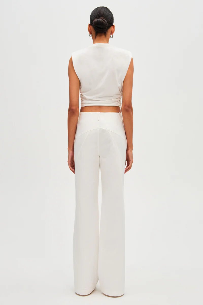 Lowri Crop Top (Ivory) - SODA Fashion Haus