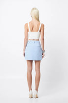 Lyrical Mini Skirt (Ice Blue) - SODA Fashion Haus