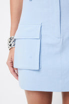 Lyrical Mini Skirt (Ice Blue) - SODA Fashion Haus