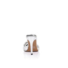 Mae Mule in Silver Metallic Leather - SODA Fashion Haus