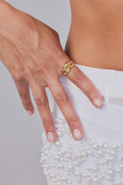 Mali Ring Set Gold - Clear - SODA Fashion Haus