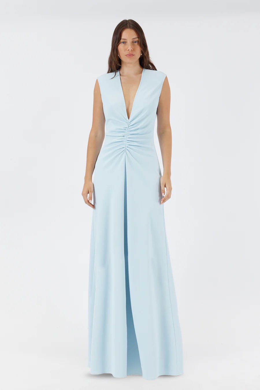 Mara Maxi Gown in Ice - SODA Fashion Haus