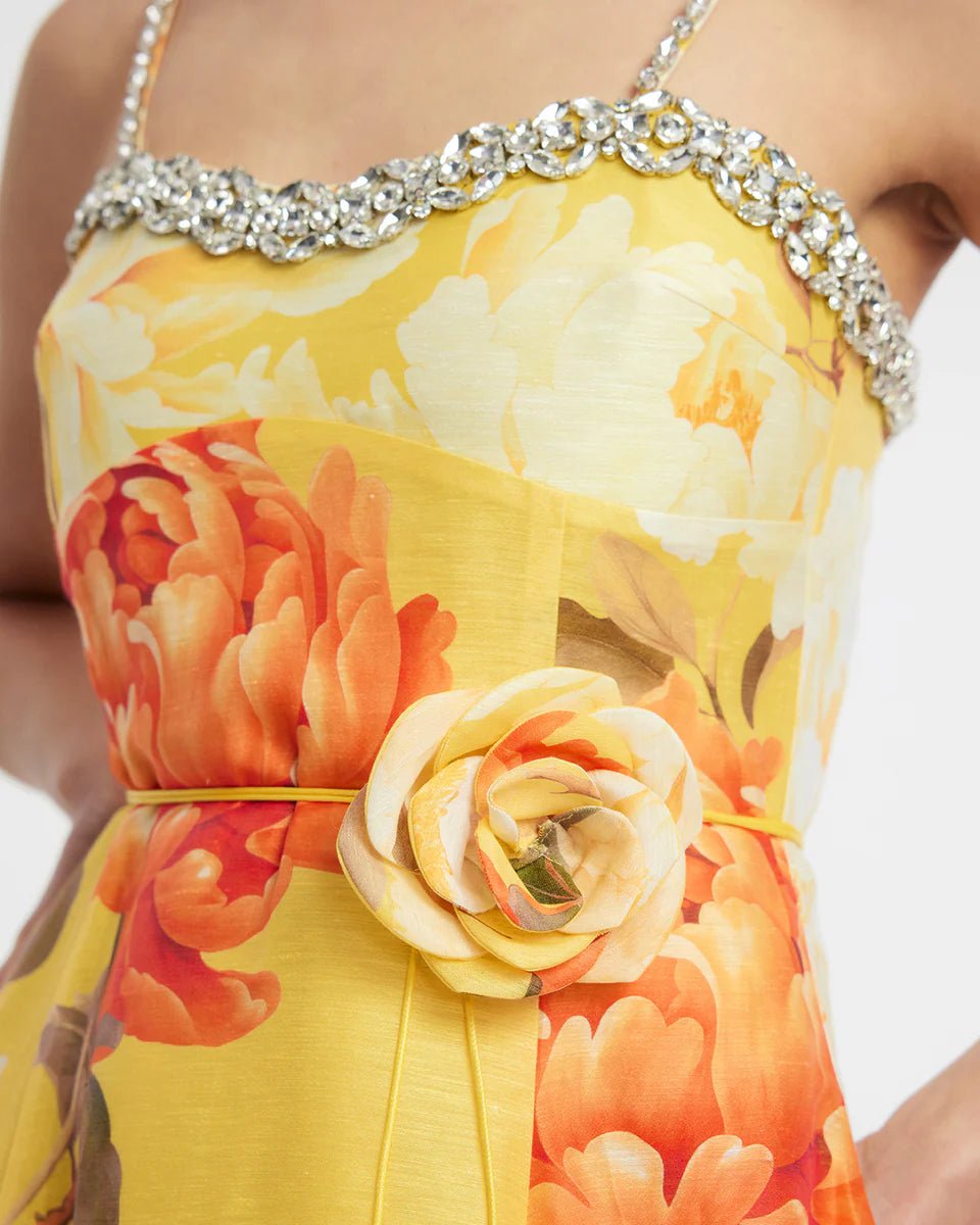 Mariela Embellished Midi Dress by Leo Lin - Australian designer Dress | SODA Fashion Haus