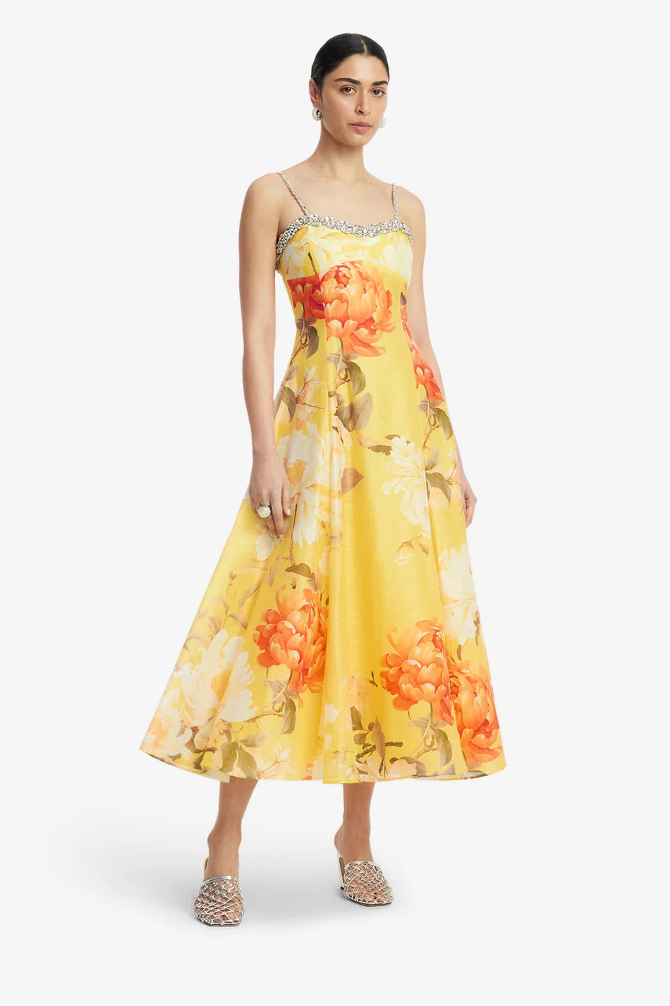 Mariela Embellished Midi Dress by Leo Lin - Australian designer Dress | SODA Fashion Haus