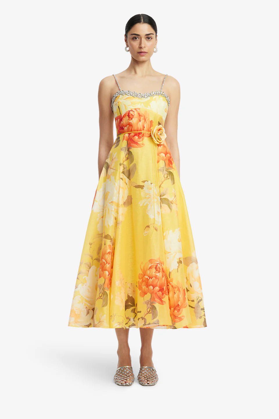 Mariela Embellished Midi Dress by Leo Lin - Australian designer Dress | SODA Fashion Haus